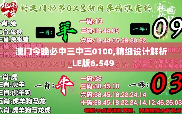 澳门今晚必中三中三0100,精细设计解析_LE版6.549