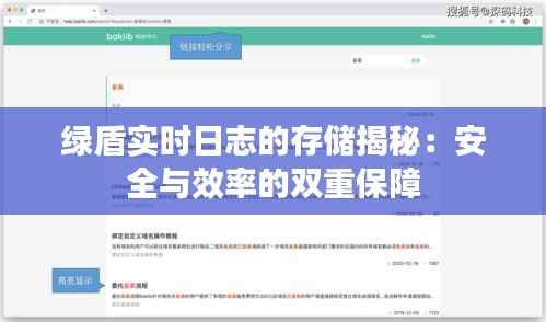 绿盾实时日志的存储揭秘:安全与效率的双重保障