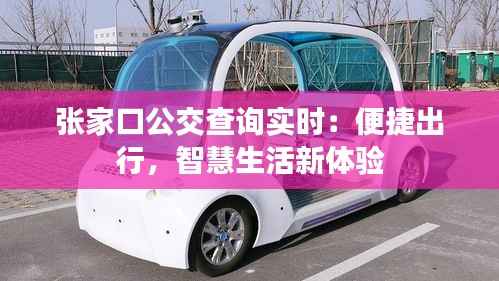 张家口公交查询实时:便捷出行,智慧生活新体验