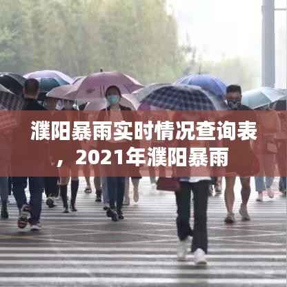 濮阳暴雨实时情况查询表,2021年濮阳暴雨
